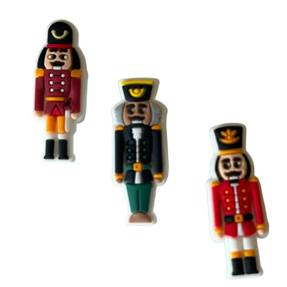 NEW Christmas Nutcracker SHOE CHARMS 5pc for Croc Shoes Zippers Ballet Soldiers
